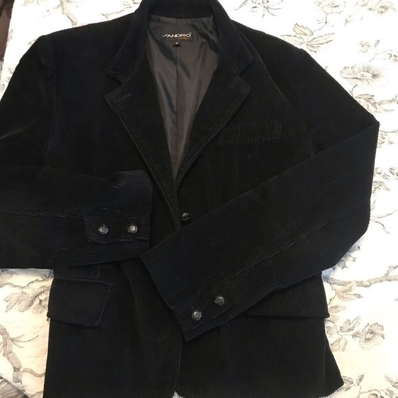 Sandro Sport‎ Black Corduroy Blazer 8 MINT EEUC - Picture 7 of 8